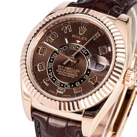 pre owned rolex rose gold sky dweller|Rolex Sky-Dweller watch price.